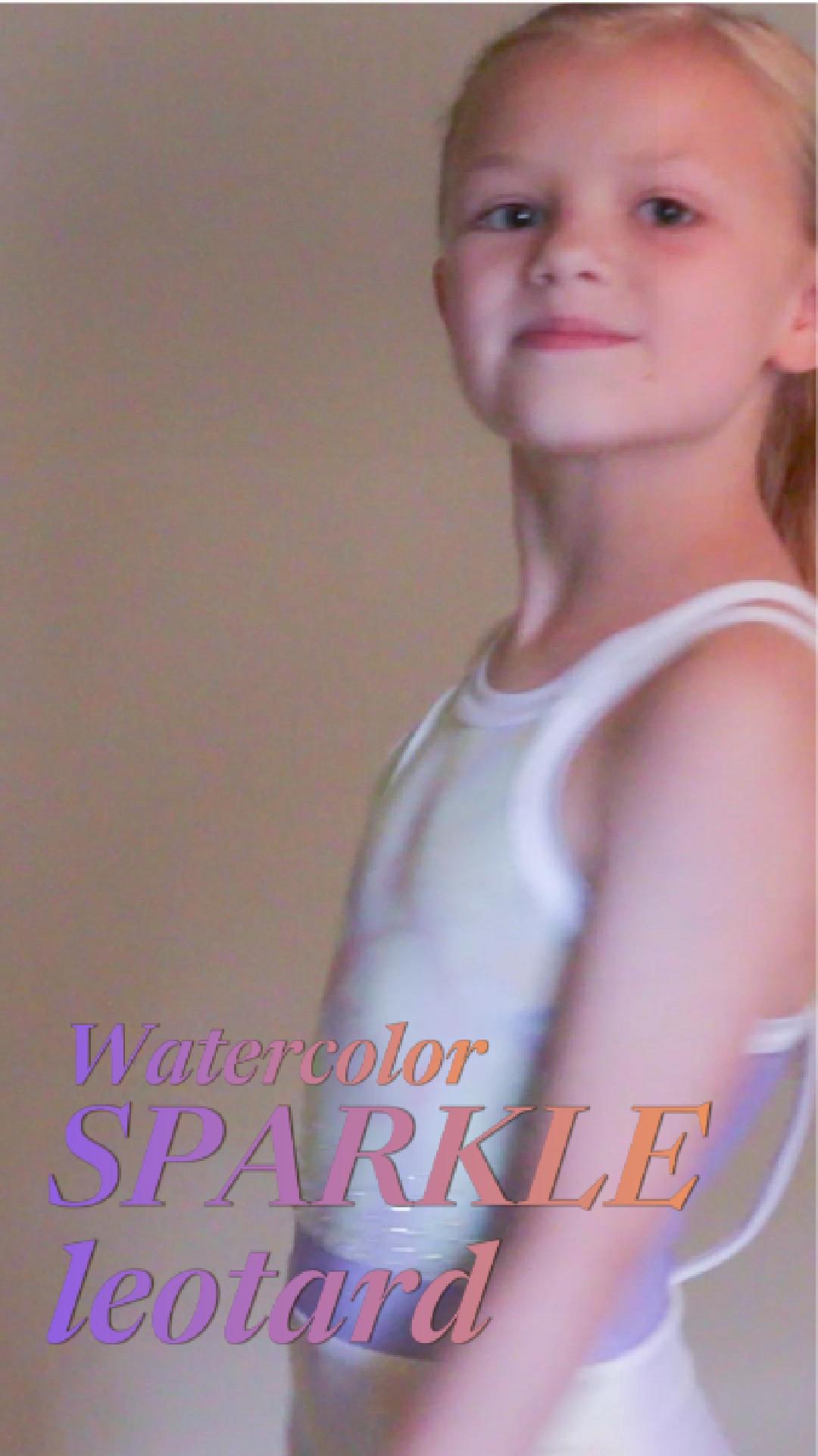 Watercolor Sparkle leotard