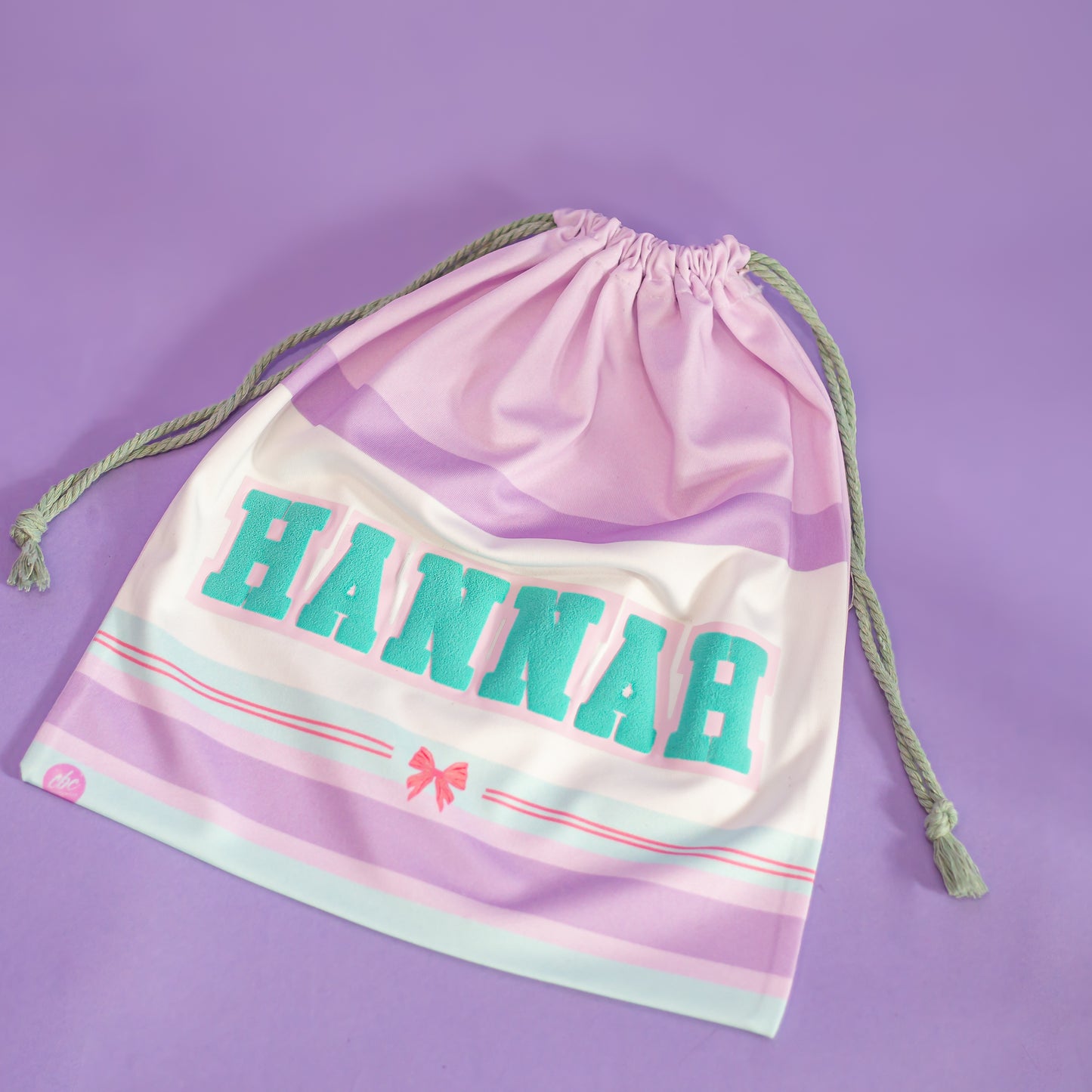 Pastel preppy grip bag in lilac, cbcsportswear