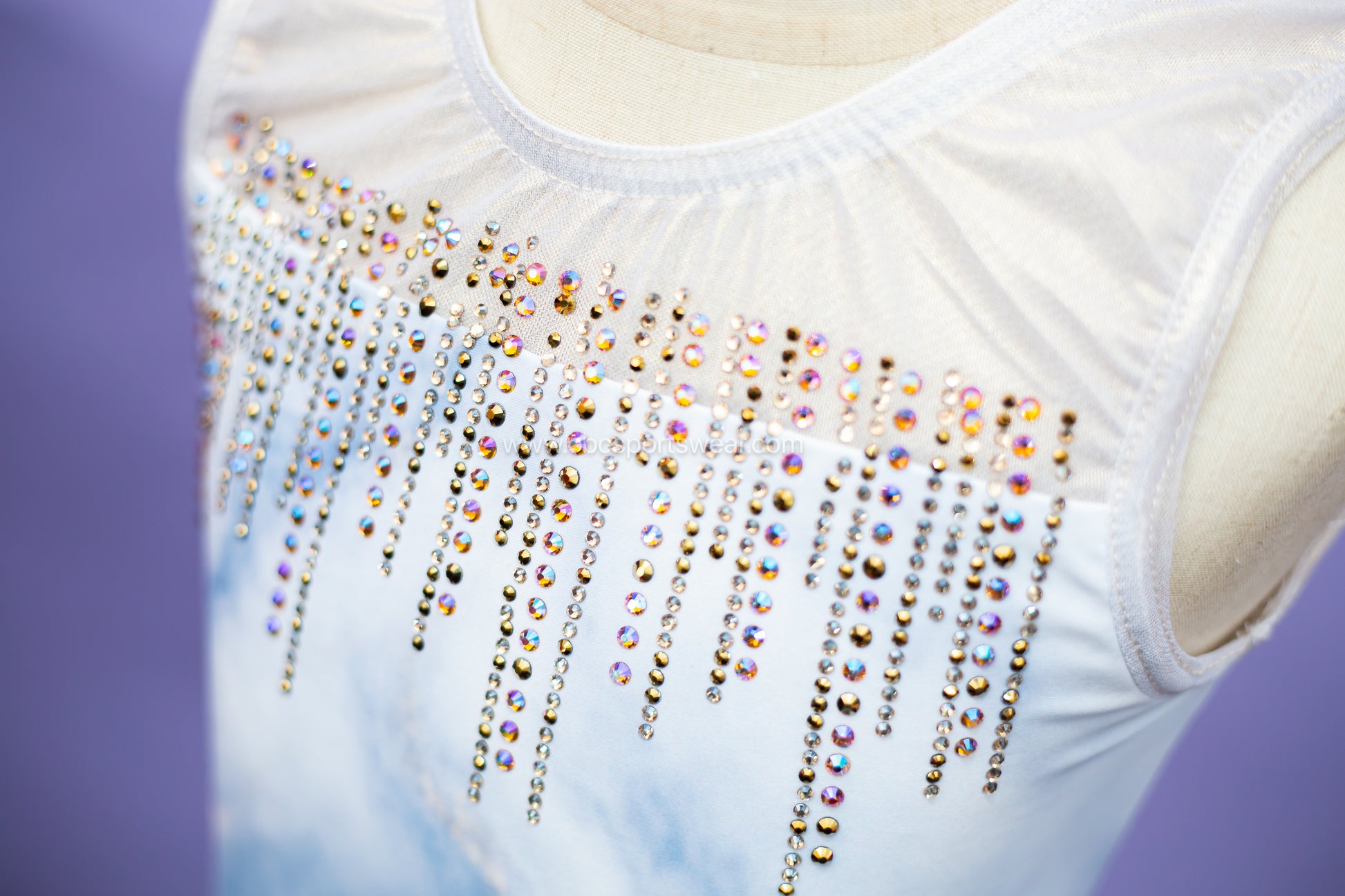 Marble twist back leotard, cbcsportswear