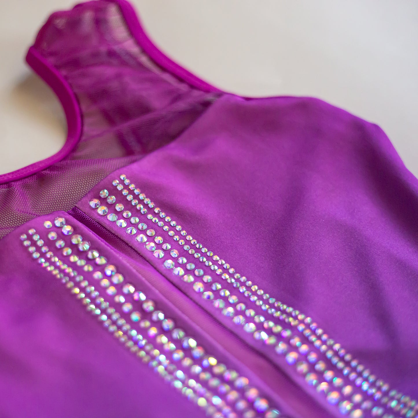 Linear leotard
