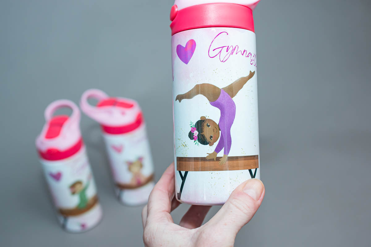 I Love Gymnastics Sippy Water Bottle