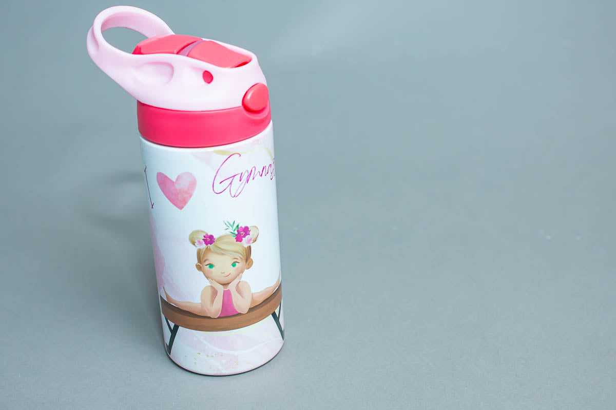 I Love Gymnastics Sippy Water Bottle