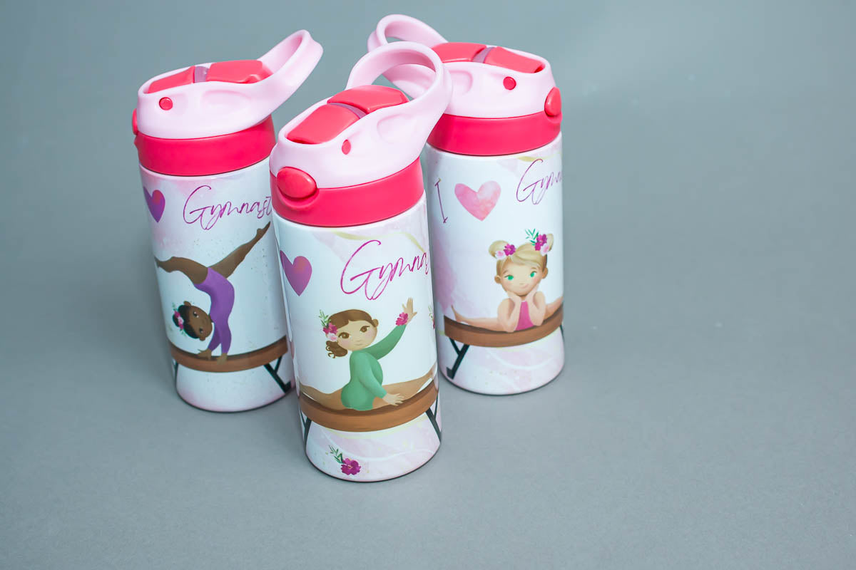 I Love Gymnastics Sippy Water Bottle