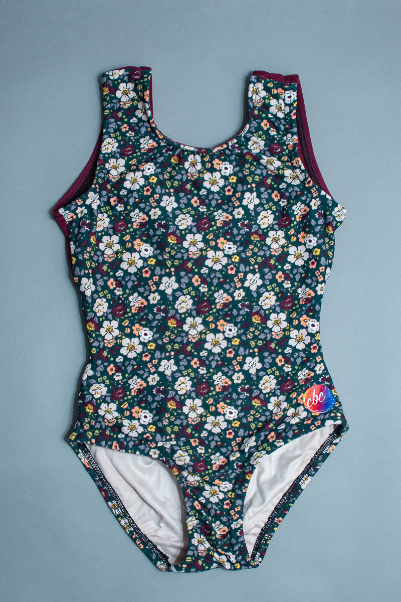 Fall Floral Criss Cross Applesauce Leotard