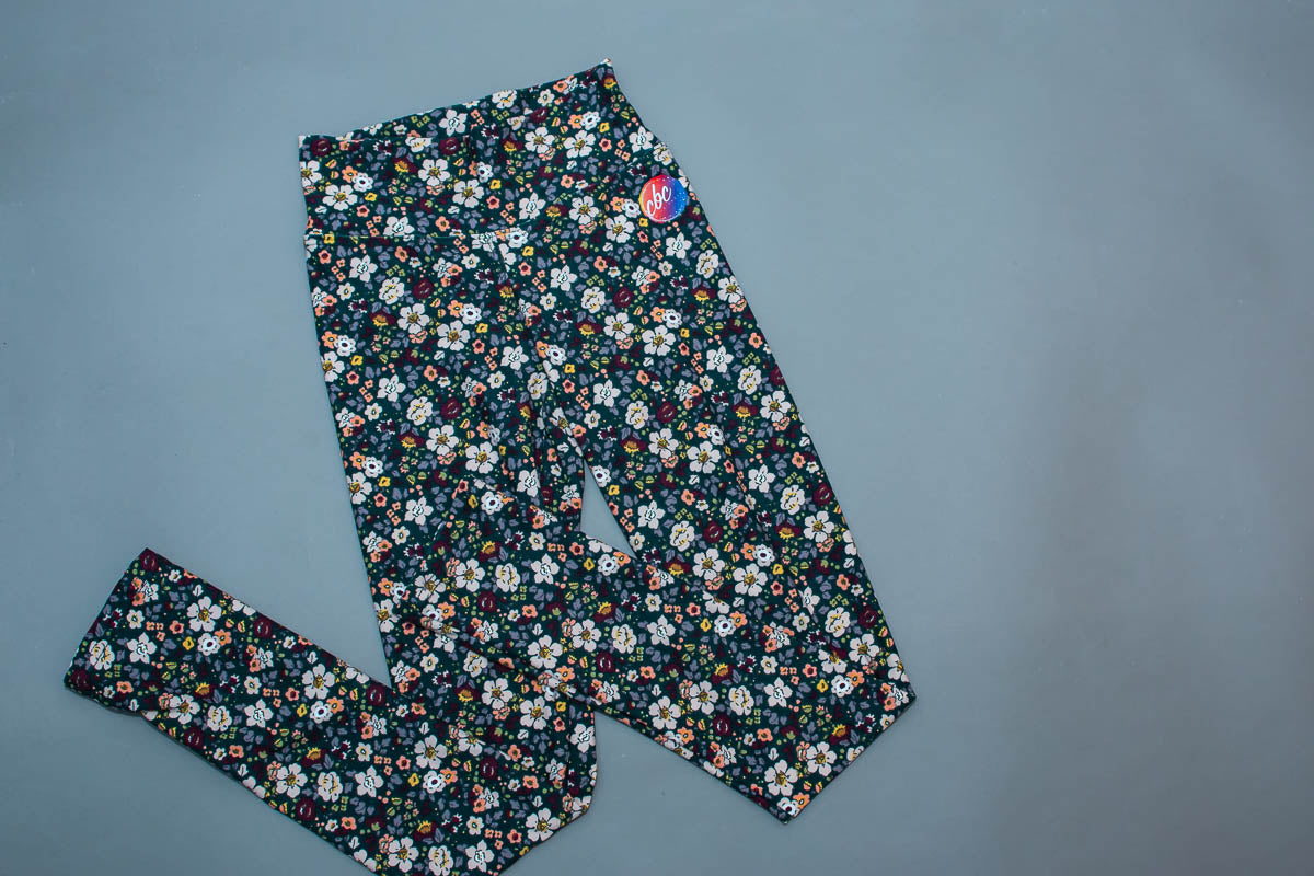 Fall Floral Leggings