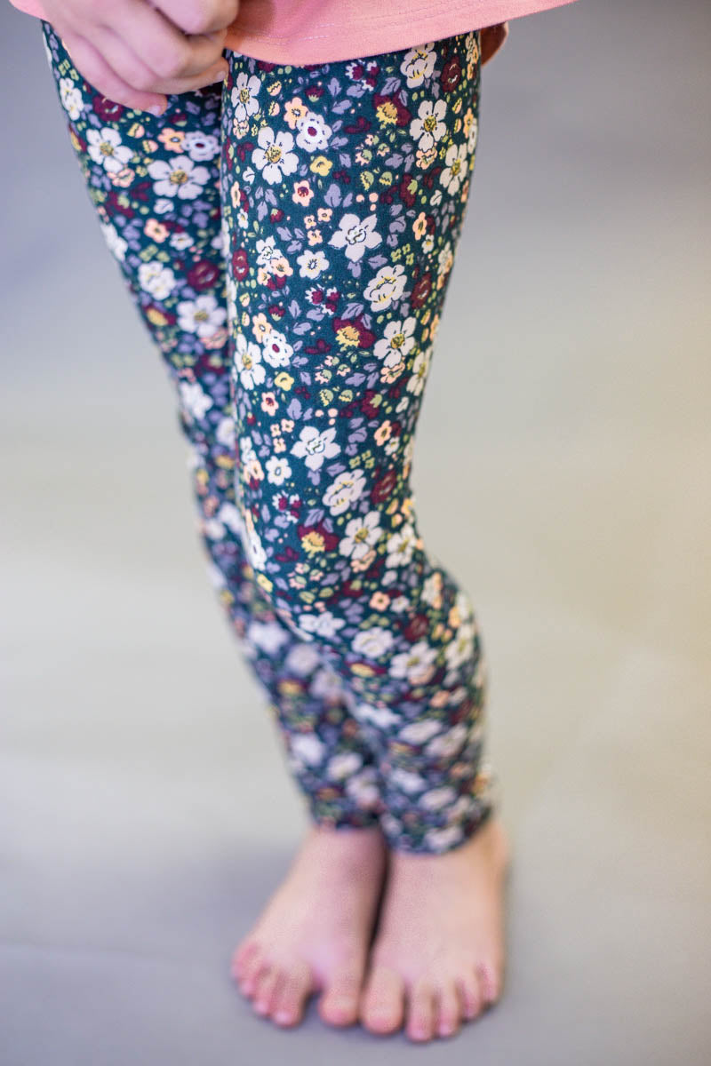 Fall Floral Leggings