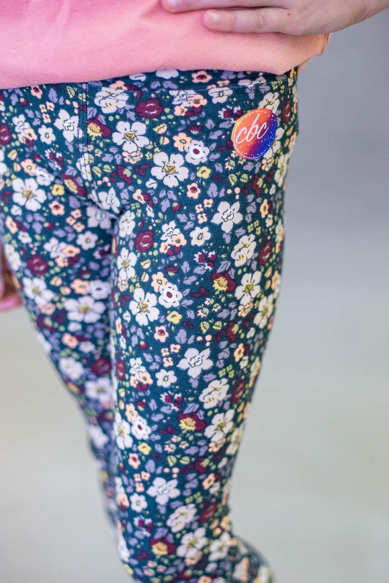 Fall Floral Leggings