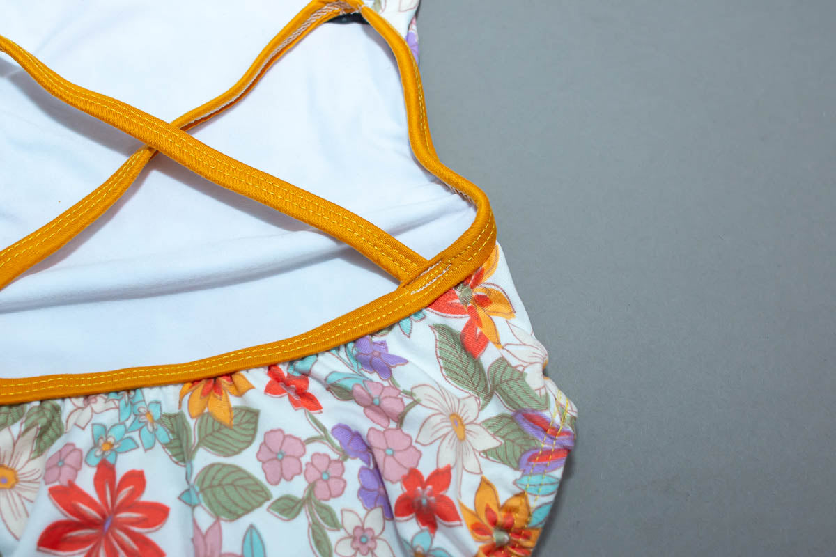 Super Strappy Leotard-Spring Floral