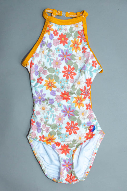 Super Strappy Leotard-Spring Floral