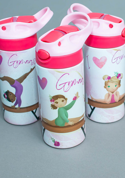 I Love Gymnastics Sippy Water Bottle