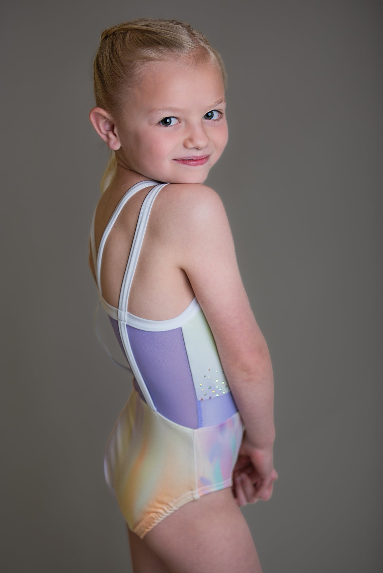 Watercolor Sparkle leotard